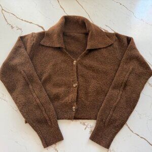 Commense Marled Brown Cardigan